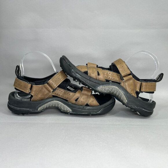 FootJoy Golf Sandals Men\'s Size 7 GreenJoys Brown Leather Adjustable Performance main image 7